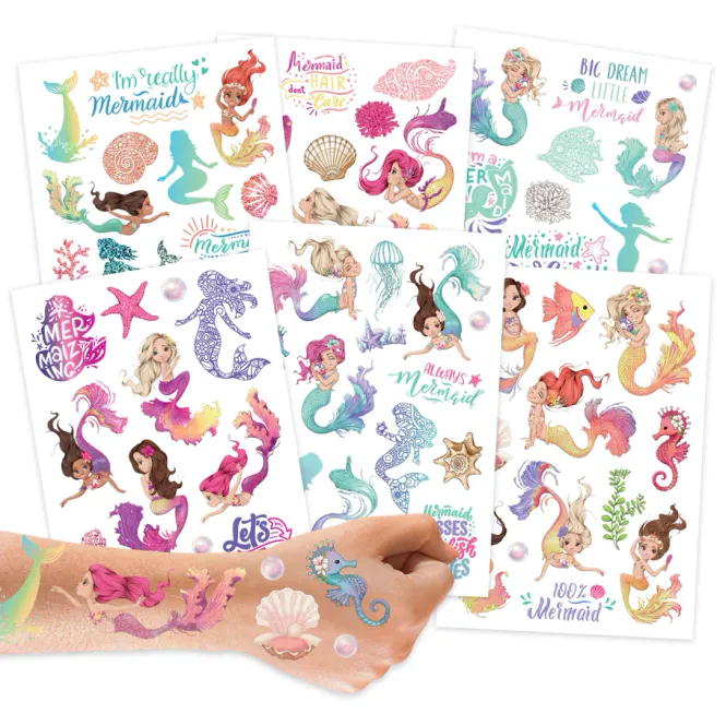 Hovedbilde Tatoveringer Havfrue glitter
