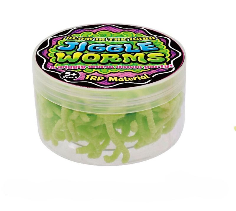 Jiggle worms - glow in the dart