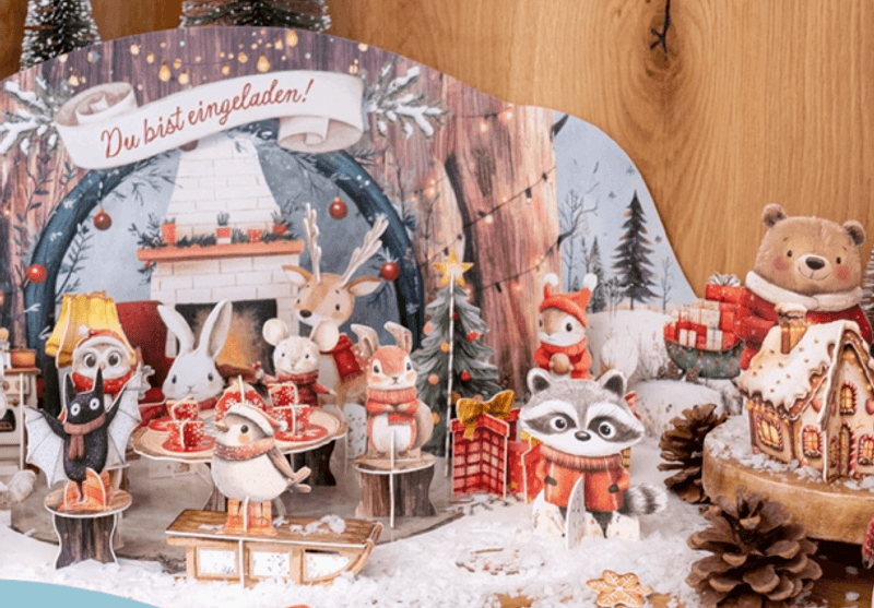 Teselskap i skogen - en magisk DIY adventskalender
