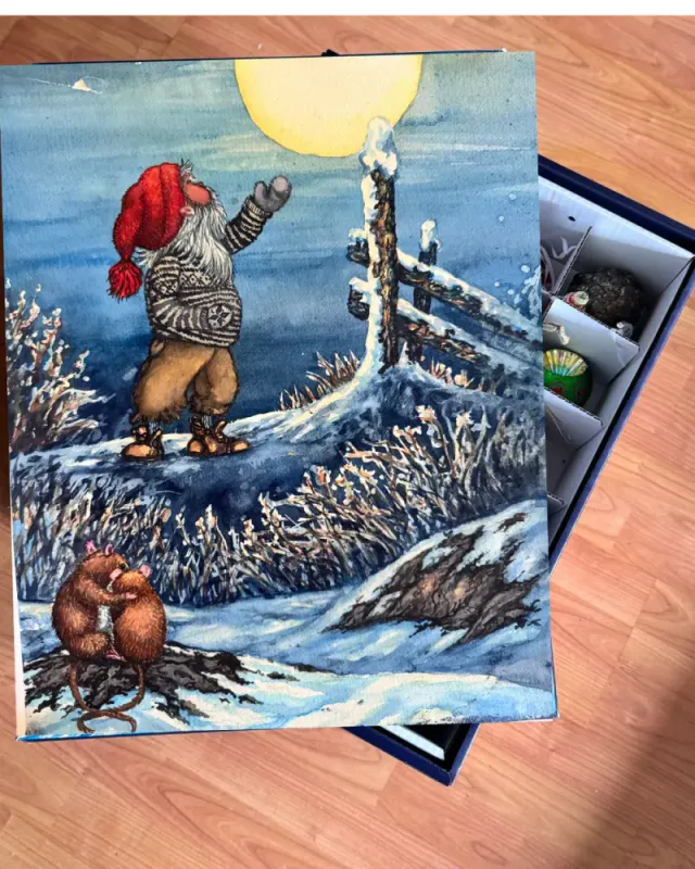FORHÅNDSKJØP Julemagi på boks Nisse i måneskinn